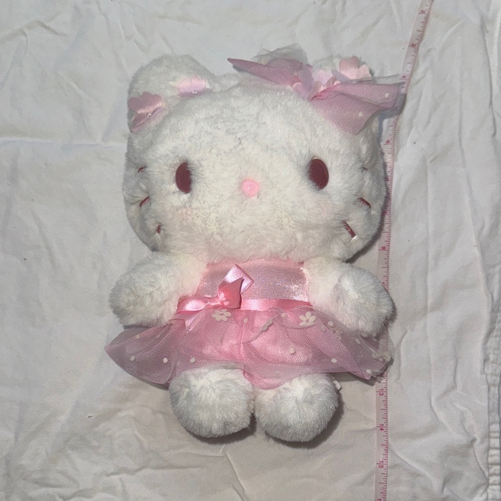 Hello kitty 2024 sakura cherry blossom full sized Plush Toy